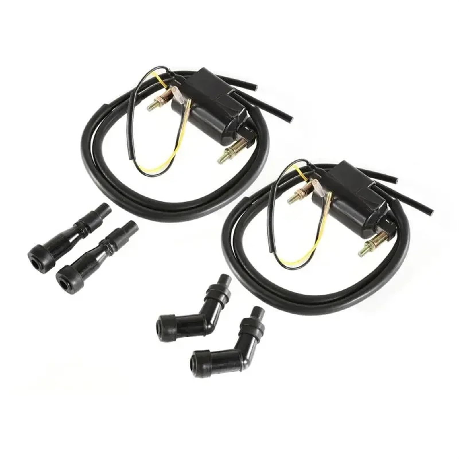 Zündspule Auto Für Suzuki GS550 GS750 GS850 GS1000 2 Dual Output + 4 Ohm Spulen Mit Zündkerzenkappen #33410-45012 Zündspulensatz Verteilerzündspule von DWTNMEX