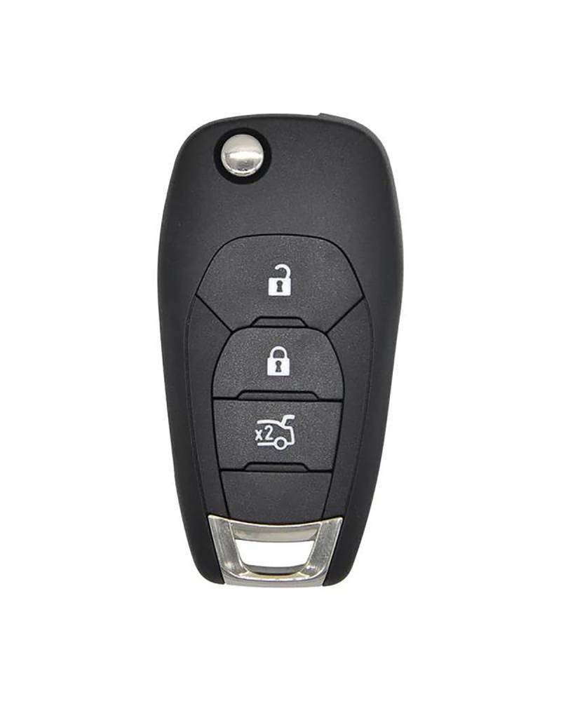 Autoschlüssel Gehäuse Für Cruze Aveo 2014-2018Ersatz-Flip-Cover, modifiziert, 2/3/4 Tasten, Remote-Flip-Schlüsselanhänger, Shell-Fall Auto Autoschlüssel(3 Buttons) von DWYYJJ