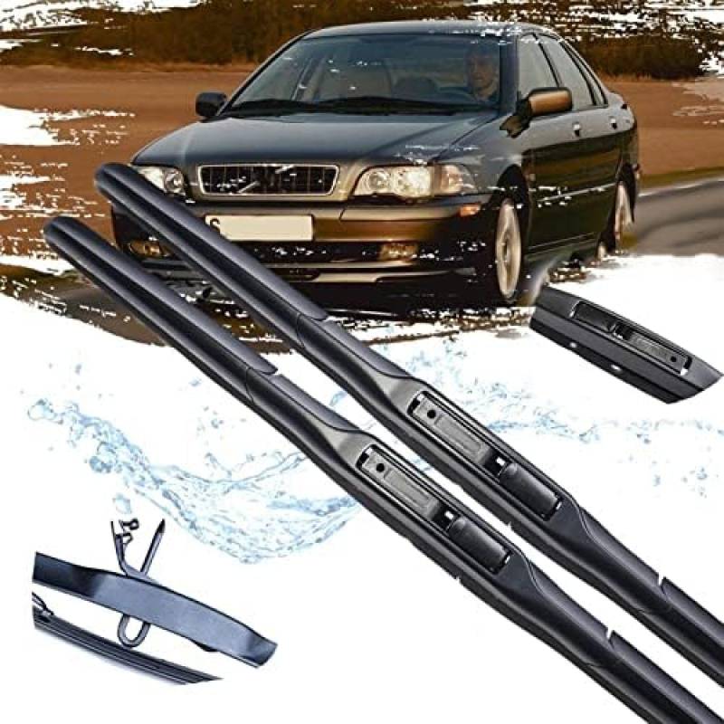 Autowischerblatt Frontscheibe Scheibenwischer Autozubehör, für Volvo S40 V40 1995~2004 1996 1997 1998 1999 2000 2001 2002 2003 (Farbe: A),B von DXANC