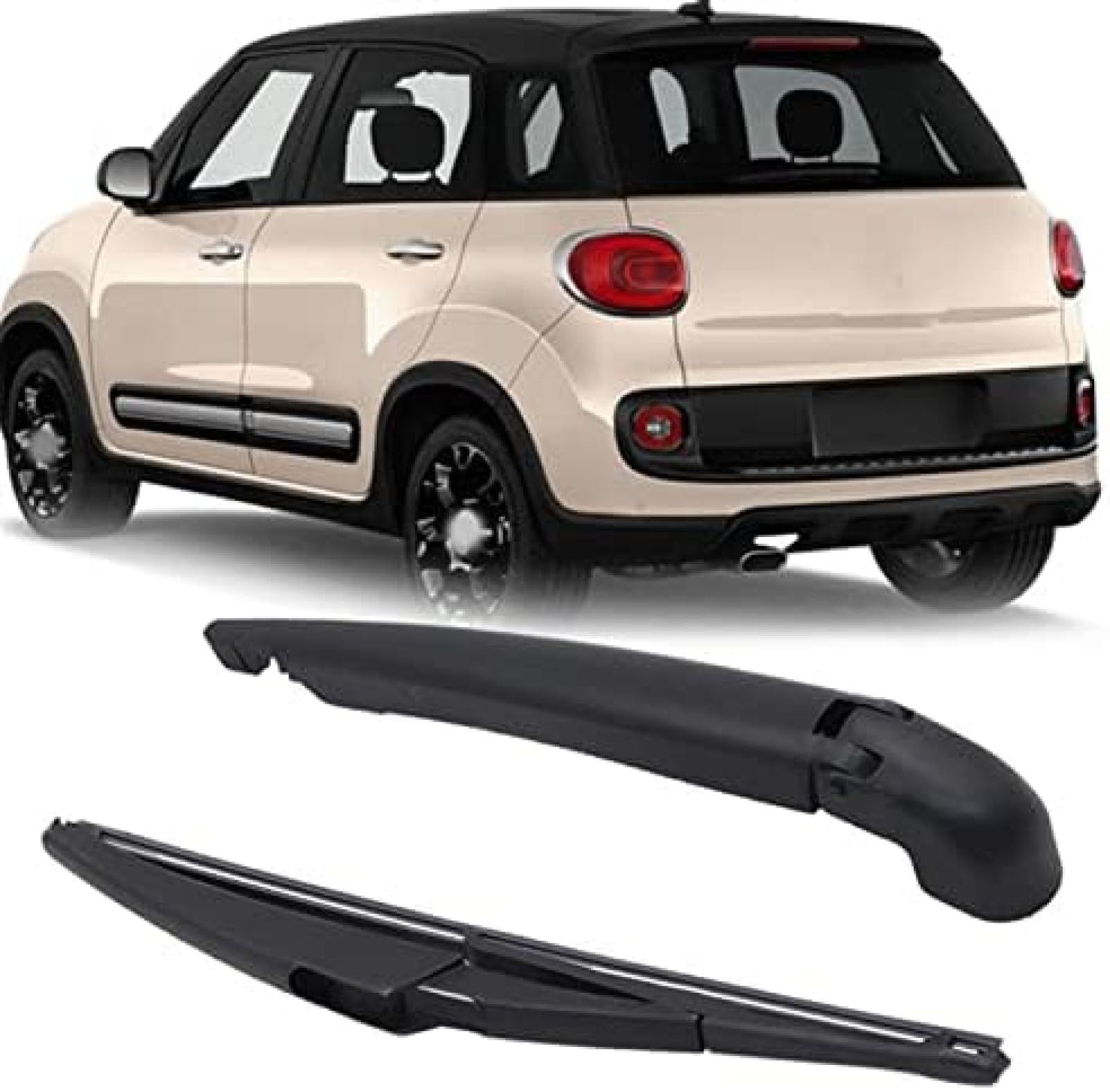 , Für Fiat 500L 2012 2013 2014 2015 2016 2017 2018 2019 2020 11 Zoll Heckscheiben-Scheibenwischerarm-Blattwischer von DXANC