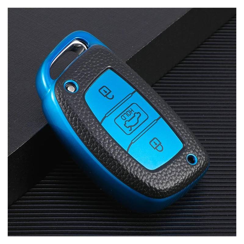 Autoschlüssel Gehäuse Für Avante I10 I20 I30 HB20 IX25 IX35 IX45 Tucson Fob Shell Halter Keychain Zubehör TPU Auto Fernbedienung Schlüssel Abdeckung Fall(Type2 Blue case) von DXLSAEU