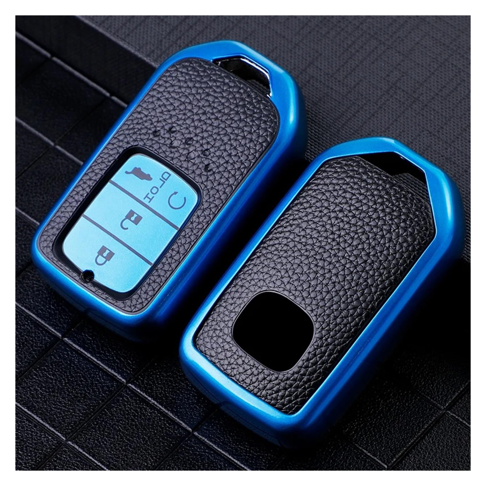 Autoschlüssel Gehäuse Für CRV Accord Civic Vezel XRV URV HRV Pilot Schlüssel Schutz Halter Shell TPU Auto Smart Key Cover Fall Fob(Blue) von DXLSAEU