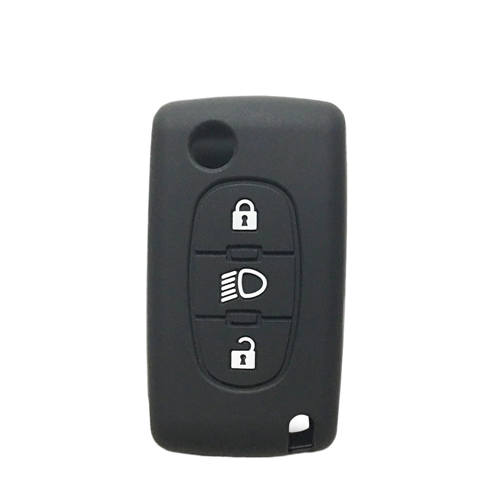 Autoschlüssel Gehäuse Für Citroen C4 Flip Remote Auto Schlüssel Fall Für Citroen C4 Kaktus Grand Picasso C5 C8 3 Tasten Auto Zubehör schlüsselbund(1black) von DXLSAEU