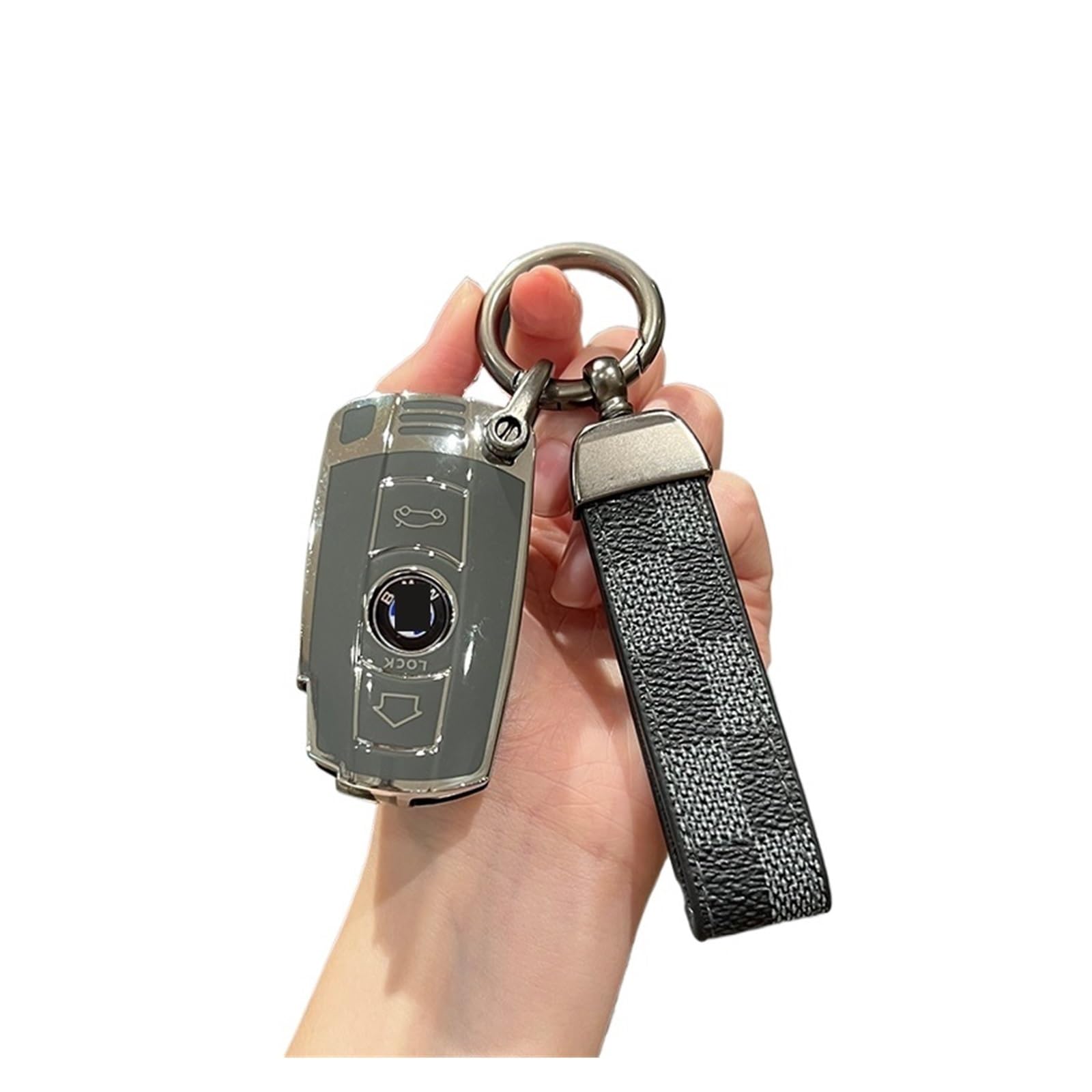 Autoschlüssel Gehäuse Für E60 E61 E70 E81 E87 E90 E91 E92 X1 X5 X3 1 3 5 6 Serie TPU Auto Schlüssel Fall Volle Abdeckung Shell Fob Schlüssel Kette Zubehör(E Style 7) von DXLSAEU