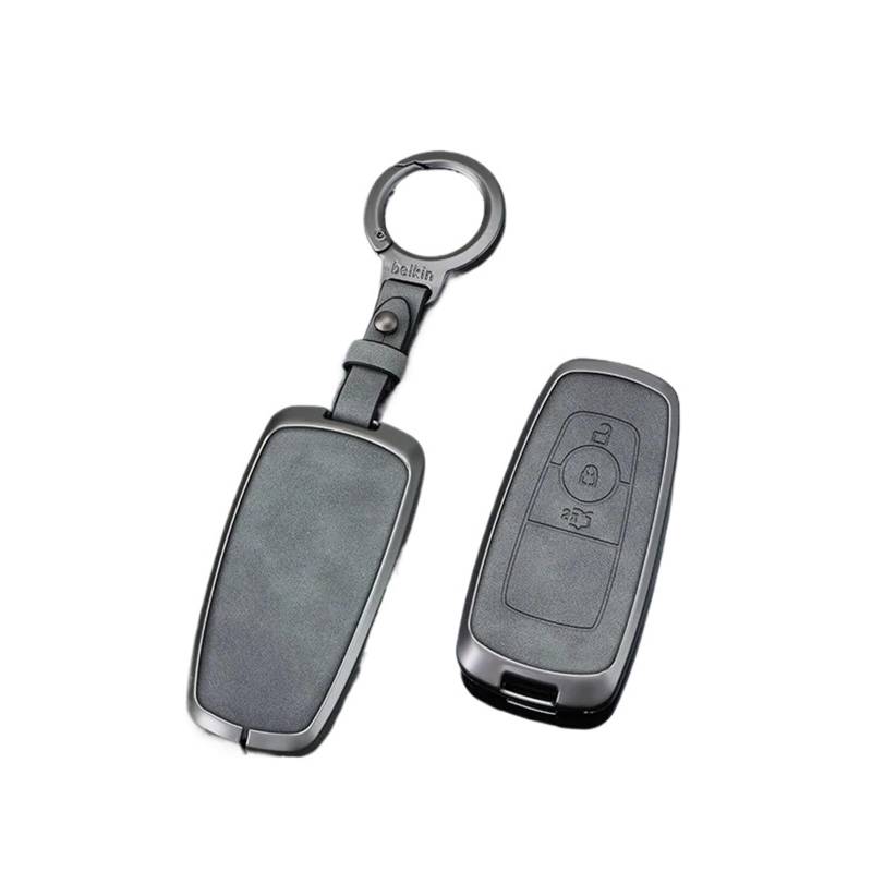 Autoschlüssel Gehäuse Für Ford Edge Fusion Mustang Explorer F150 F250 F350 Ecosport Auto Fernbedienung Schlüssel Fall Abdeckung Shell Fob Schutz Halter Keyless(Camel) von DXLSAEU