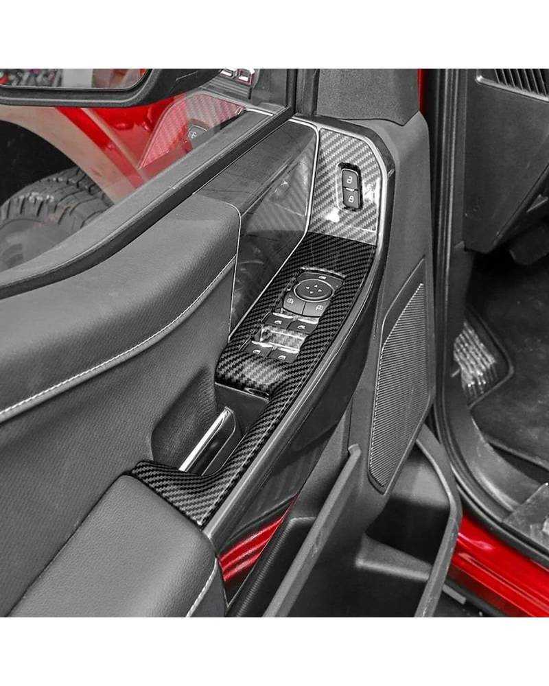 Console Panel Dekorabdeckung Für F150 2021 2022 2023 Innen Ersatzteile Zubehör Teile ABS Auto Fensterheber Schalter Panel Abckung Trim von DXLSAEU