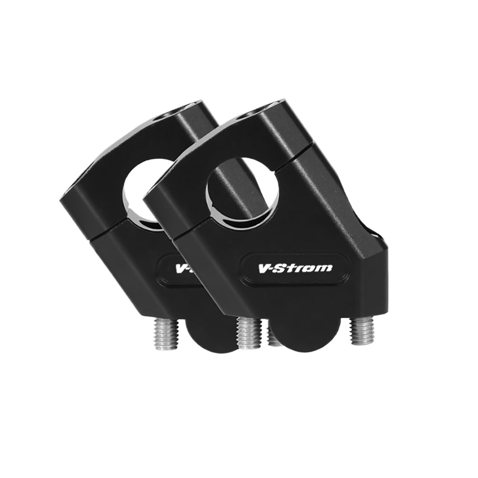 Lenkererhöhung Für VSTROM 650 1000 1050 1050XT Für V-Strom 250 DL250 DL650 DL1000 Motorrad Lenker Riser Motocross Erhöhung Clamp Mount Pit(Black 22mm) von DXLSAEU