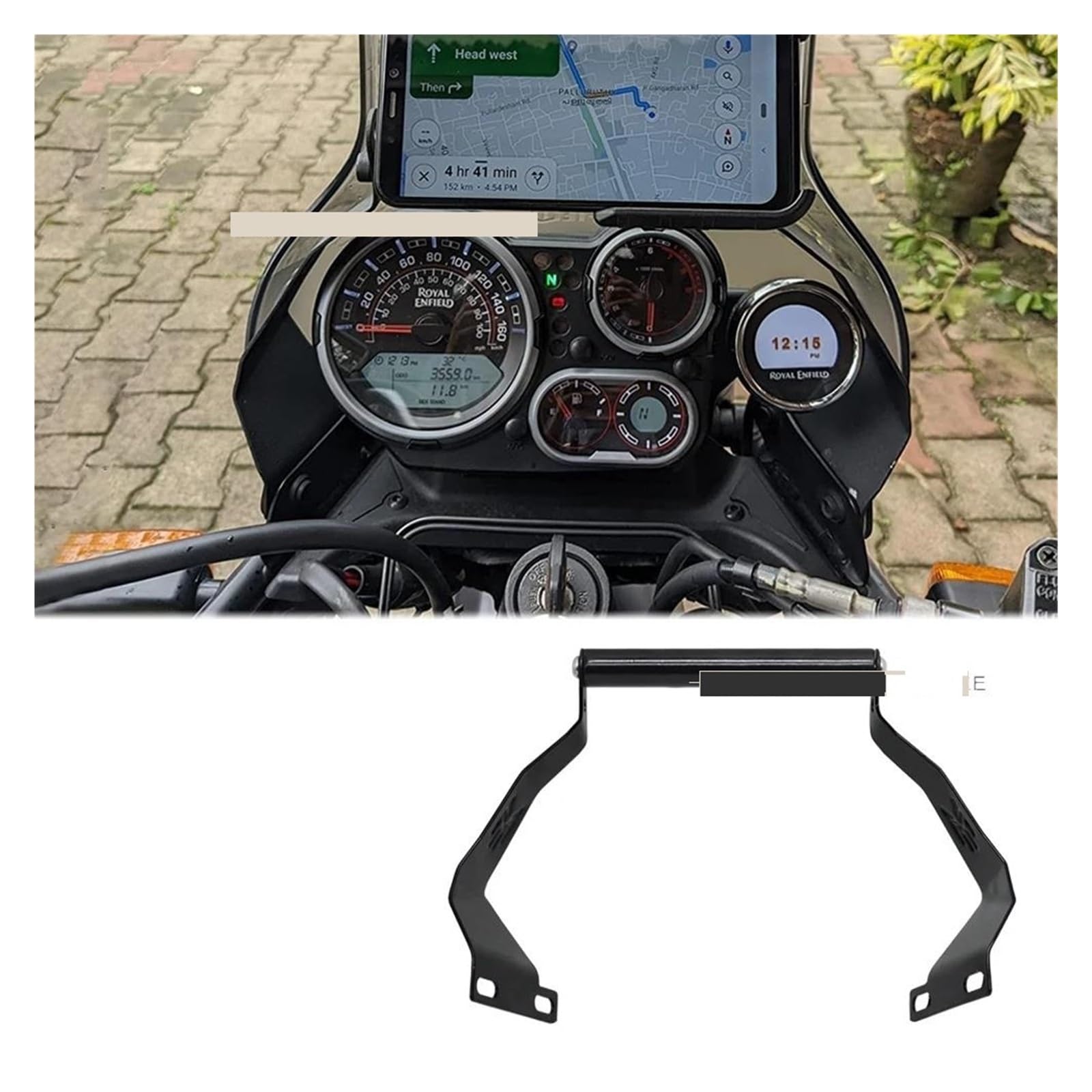 Motorrad Navigationshalterung FÜR Himalaya BS6 2021 2022 2023 Motorrad Zubehör Handy-Navigation GPS Halterung Halterung von DXLSAEU