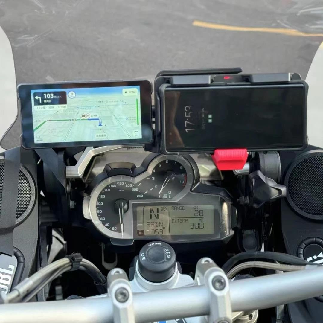 Motorrad Navigationshalterung Für R1200GS 2014-2018 R1250GS 2018-2022 Telefon Navigation GPS Halterung GPS Halter Bar Clamp R1250GSA 2018-2022 R 1200 GSA von DXLSAEU