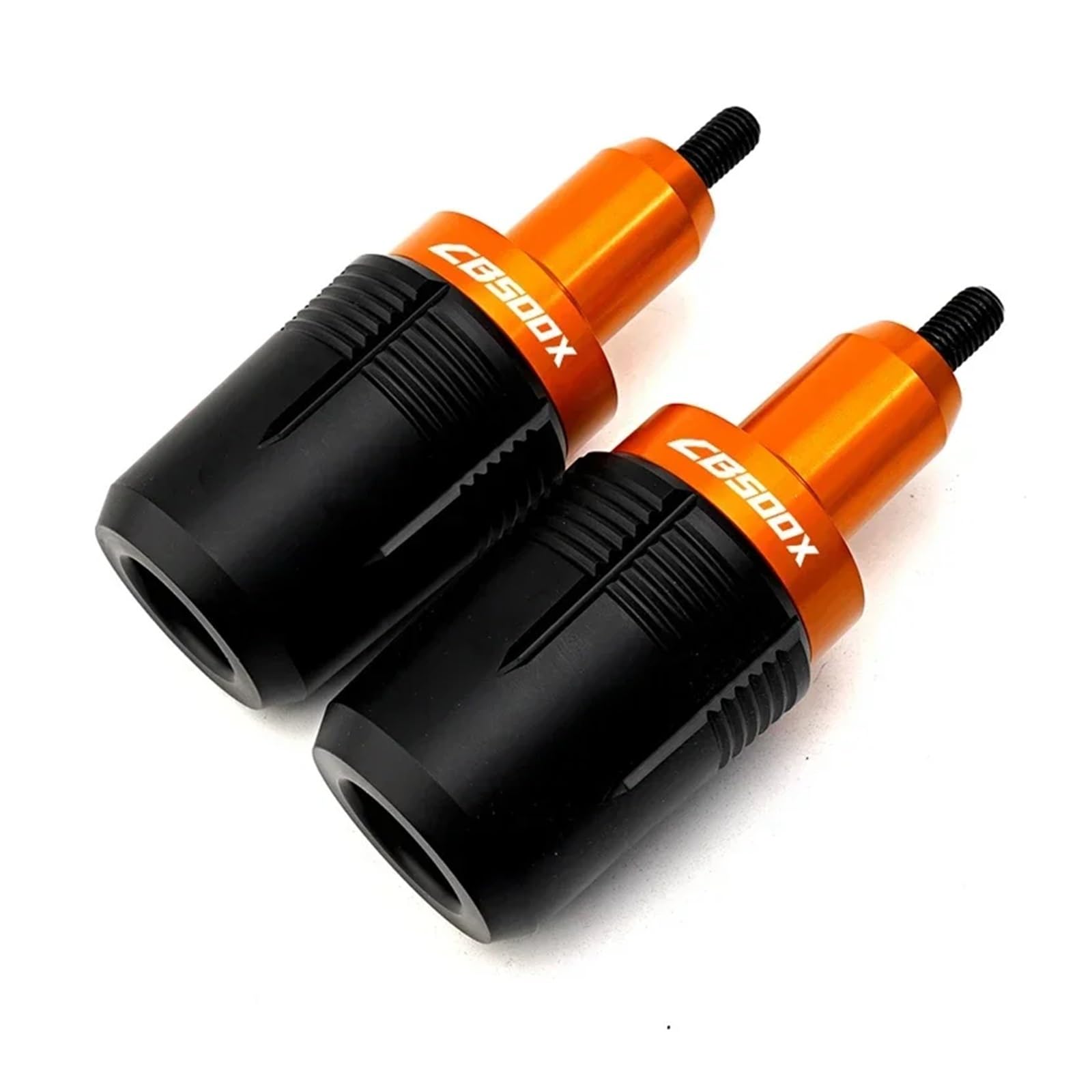 Motorrad-Sturzschutz CB500X CB500F Rahmen Slider Für CB 500X 500F 2013-2023 Motorrad Zubehör Auspuff Rahmen Slider Crash Fallen Schutz(A-Orange-CB500X) von DXLSAEU