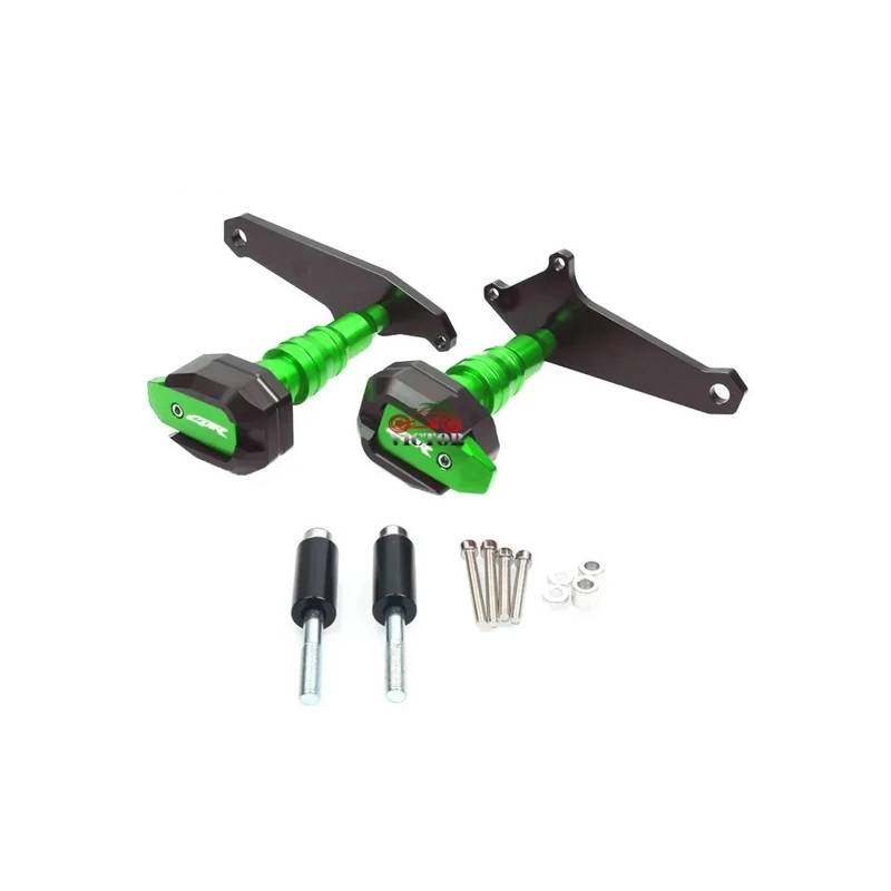 Motorrad-Sturzschutz Für CBR500R CBR500 R CBR 500R 2017-2020 Motorrad Absturzsicherung Rahmen Slider Verkleidung Schutz Crash Pad Schutz(Green) von DXLSAEU