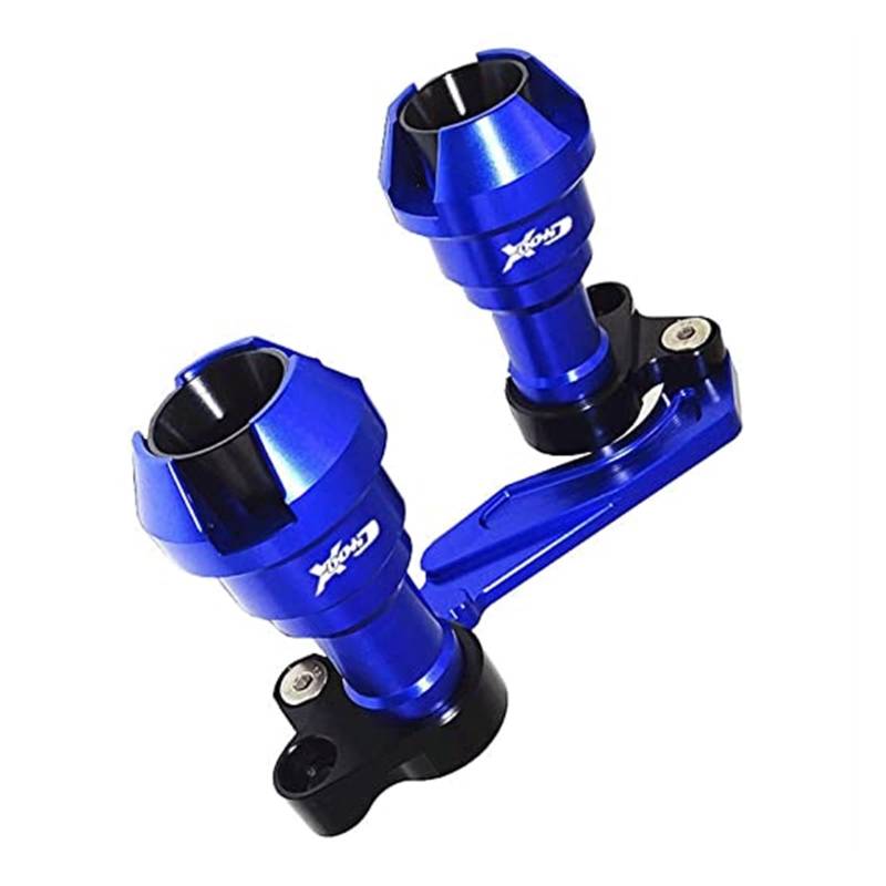 Motorrad-Sturzschutz Motorrad Anti-kollision Slider Schutz Schalldämpfer Rohr Rahmen Slider Absturz Schutz Zubehör Für C400X C400gt C400 GT X(Blue) von DXLSAEU