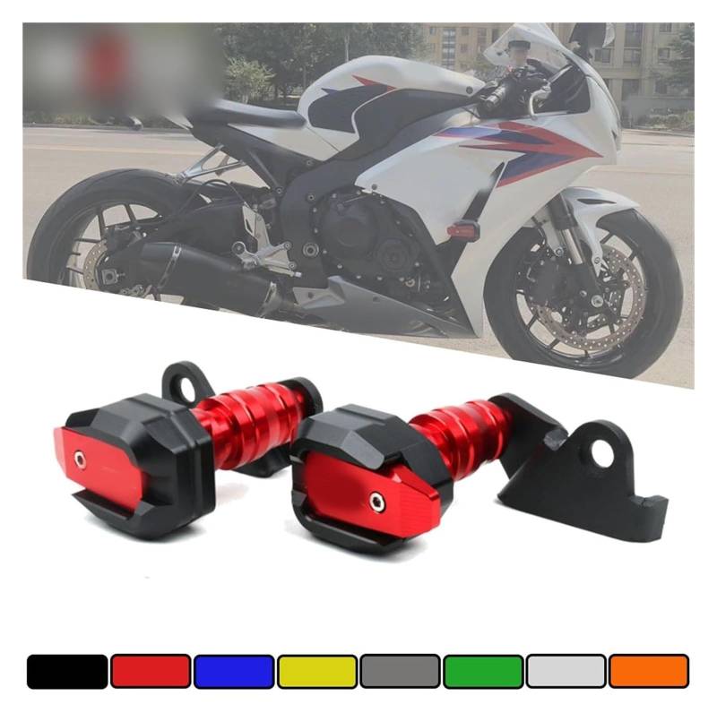 Motorrad-Sturzschutz Motorrad Für CBR1000RR 2012 2013 2014 2015 2016 CBR 1000 RR Fallende Schutz Rahmen Slider Verkleidung Schutz Anti Crash pad(Red) von DXLSAEU