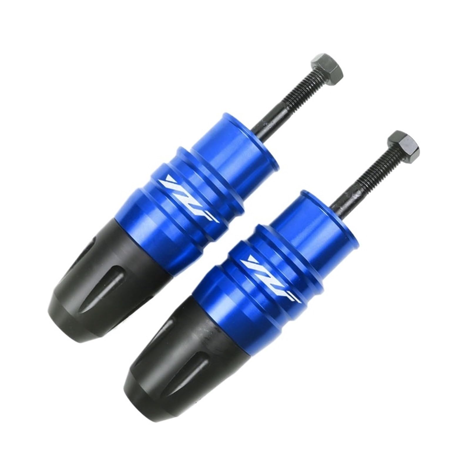 Motorrad-Sturzschutz Motorrad Zubehör Fallende Schutz Auspuff Slider Crash Pads Für Yamaha YZF-R1 YZF-R6 YZF R1 R6 R3 R25 R15 YZFR1 YZFR6(1 Pair Blue) von DXLSAEU