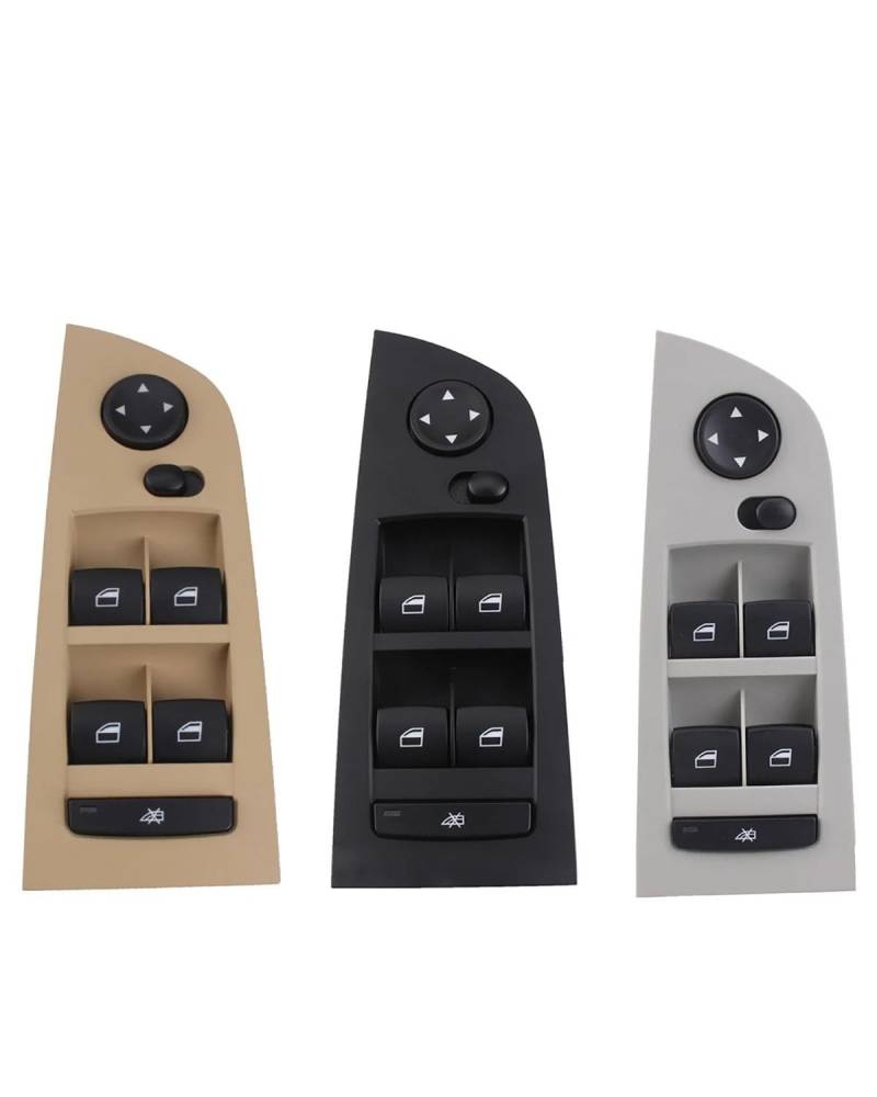 Taste autofenster schalter 1pc Auto Vorne Links Master Elektrische Fensterheber Control Schalter Für E90 E91 318i 320i 325i 330i 335i für M3 Oe: 61319217331(Beige) von DXLSAEU