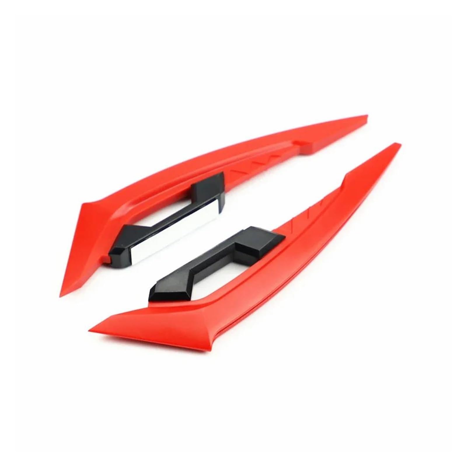 motorradspoiler Für 250SR 2Pcs Motorrad Winglets Motorrad Vorderseite Spoiler Aerodynamische Flügel Set Motorrad Festen Wind Flügel(Red) von DXLSAEU