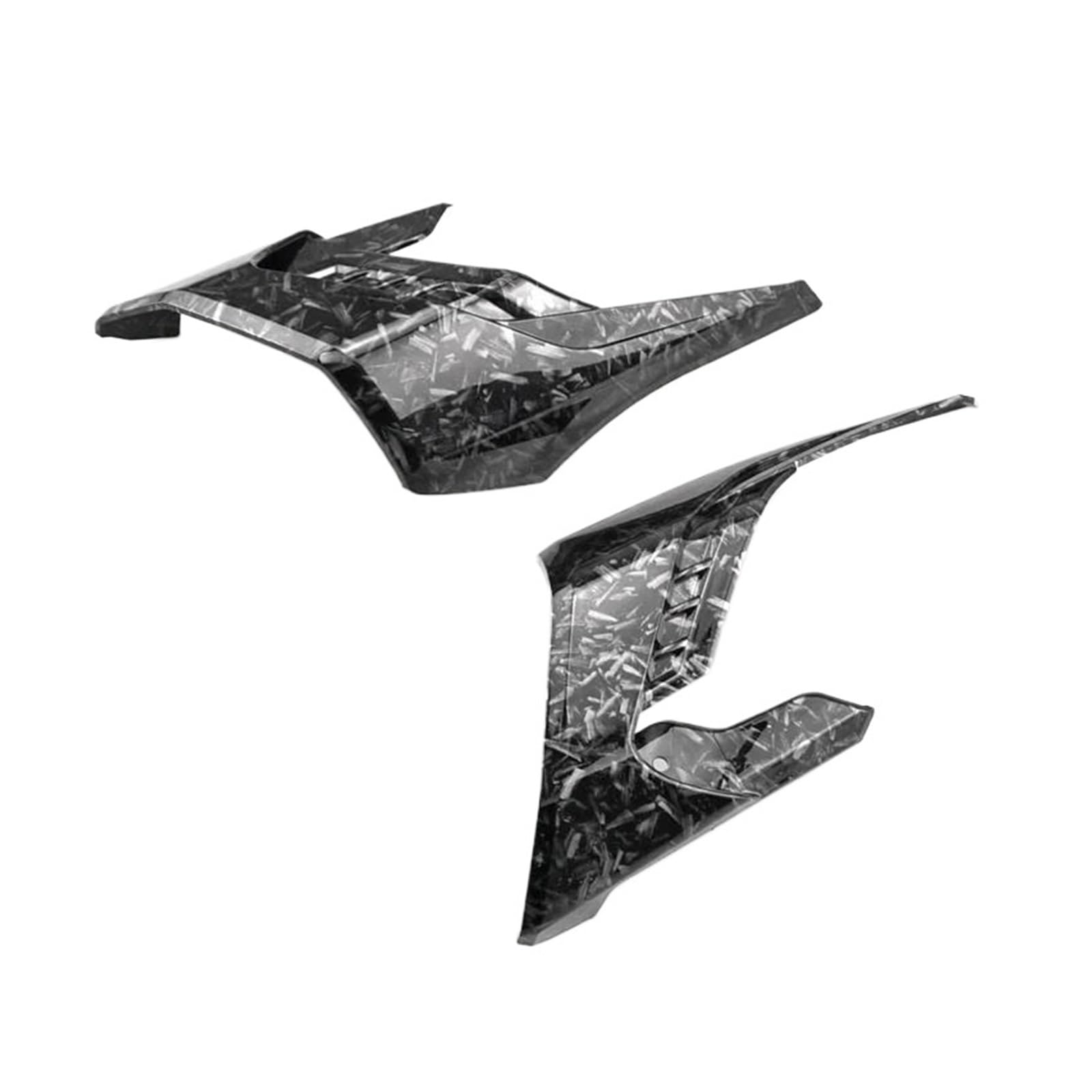 motorradspoiler Für CB650R 2018-2023 Verkleidung Winglets Fin Trim Abdeckung Motorrad Flügel Schutz Wind Verkleidung Winglets(Forged Carbon Fiber) von DXLSAEU