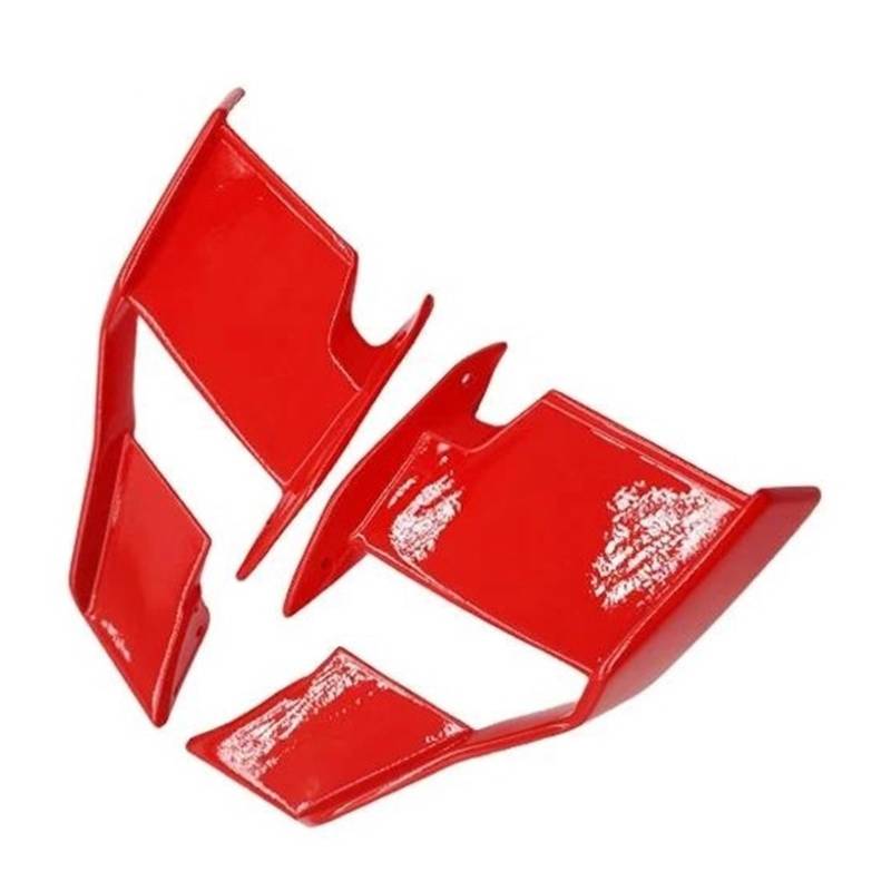 motorradspoiler Für S1000R M1000R 2021 2022 2023 Motorrad Windschutzscheibe Flügel Verkleidung Vorne Aerodynamische Spoiler Winglet(Bright red) von DXLSAEU