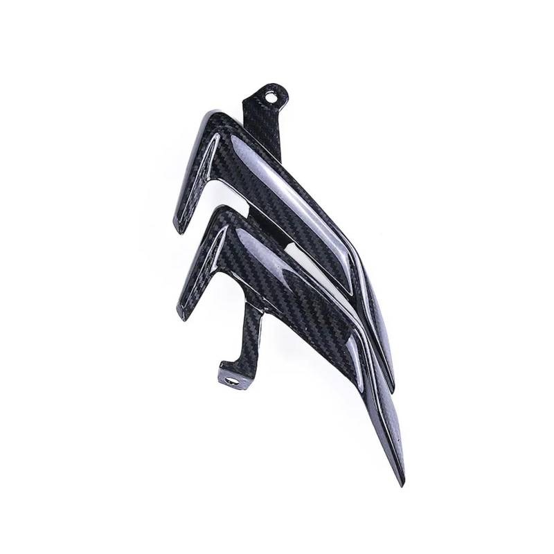 motorradspoiler Für S1000RR 2019 2020 2021 2022 3K Reine Trockene Carbon Faser Motorrad Seite Panel Verkleidung Kit Air Deflektor Flügel Spoiler(Twill Glossy) von DXLSAEU