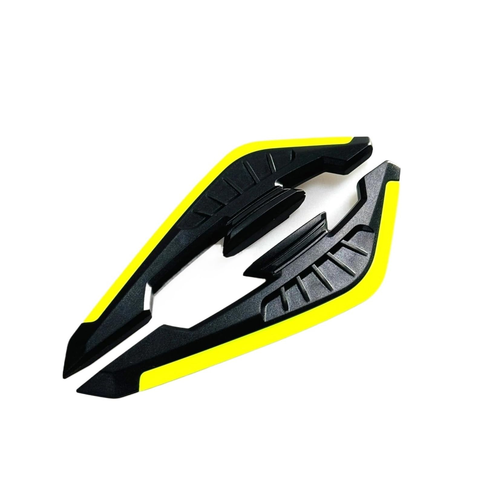 motorradspoiler Für Suzuki 1 Paar Motorrad Winglet Aerodynamischer Spoiler Dynamischer Flügel Mit Selbstklebendem Dekorationsaufkleber Für Motorrad-Roller(Bright Yellow) von DXLSAEU