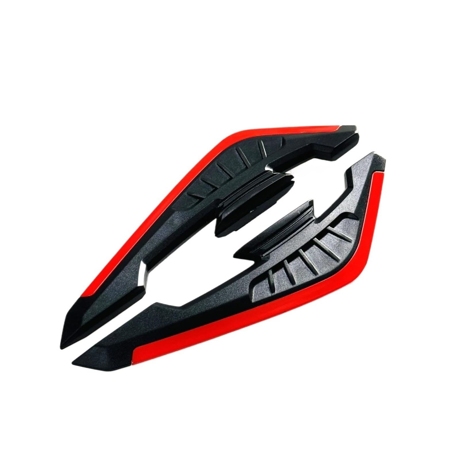 motorradspoiler Für Suzuki 1 Paar Motorrad Winglet Aerodynamischer Spoiler Dynamischer Flügel Mit Selbstklebendem Dekorationsaufkleber Für Motorrad-Roller(Red) von DXLSAEU