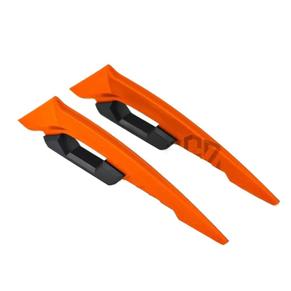 motorradspoiler Für Suzuki Für Yamaha Motorrad Vorderseite Spoiler Motorrad Vorderseite Spoiler Aerodynamische Flügel Set Zubehör Moto(Orange) von DXLSAEU