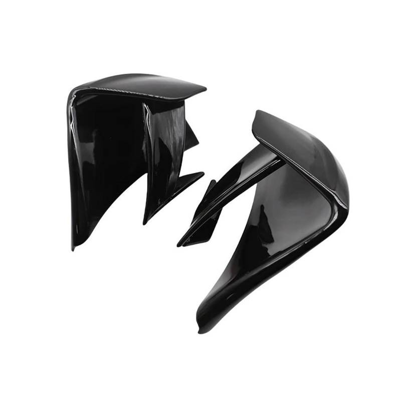 motorradspoiler Für Suzuki GSXR1000R GSX-R 1000 2017-2023 2018 2019 Motorrad Verkleidung Festen Flügel Wind Aerodynamische Winglet Windschutzscheibe Spoiler(Gloss Black) von DXLSAEU