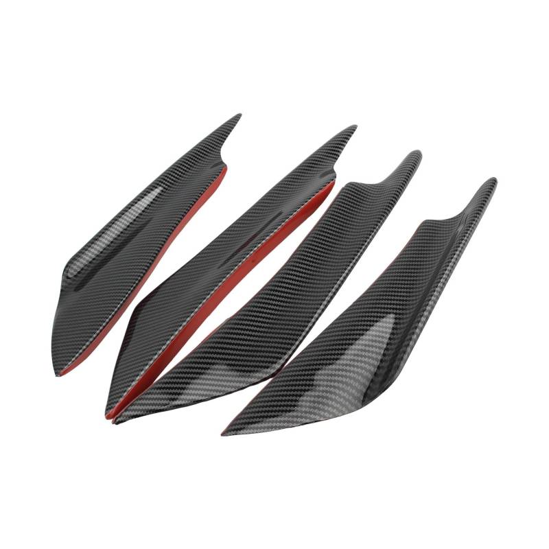 motorradspoiler Für Suzuki Motorrad Feste Flügelabdeckungen Zierleisten Kohlefaser Auto Universal Splitter Diffusor Spoiler Luftmesser Cool Racing(Carbon Fiber) von DXLSAEU