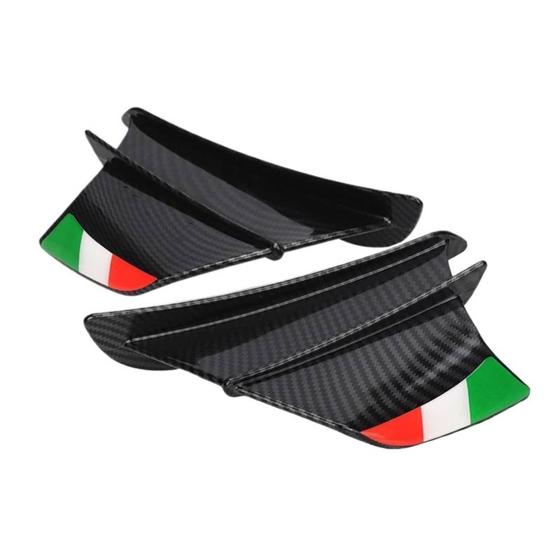 motorradspoiler Für YZF R1 R6 R25 Für Ninja H2 H2R Für S1000RR Für H2 ABS Motorrad Winglet Aerodynamische Seite Flügel Fin Spoiler(Style5) von DXLSAEU