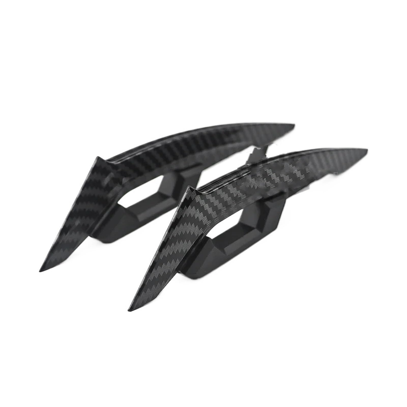 motorradspoiler Für Yamaha Für Suzuki Motorrad Vorderseite Spoiler Motorrad Vorderseite Spoiler Aerodynamische Flügel Set Zubehör Moto(Carbon Fiber Color) von DXLSAEU