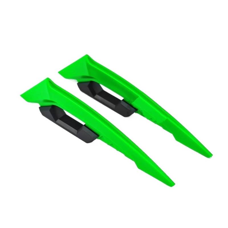 motorradspoiler Für Yamaha Für Suzuki Motorrad Vorderseite Spoiler Motorrad Vorderseite Spoiler Aerodynamische Flügel Set Zubehör Moto(Green) von DXLSAEU