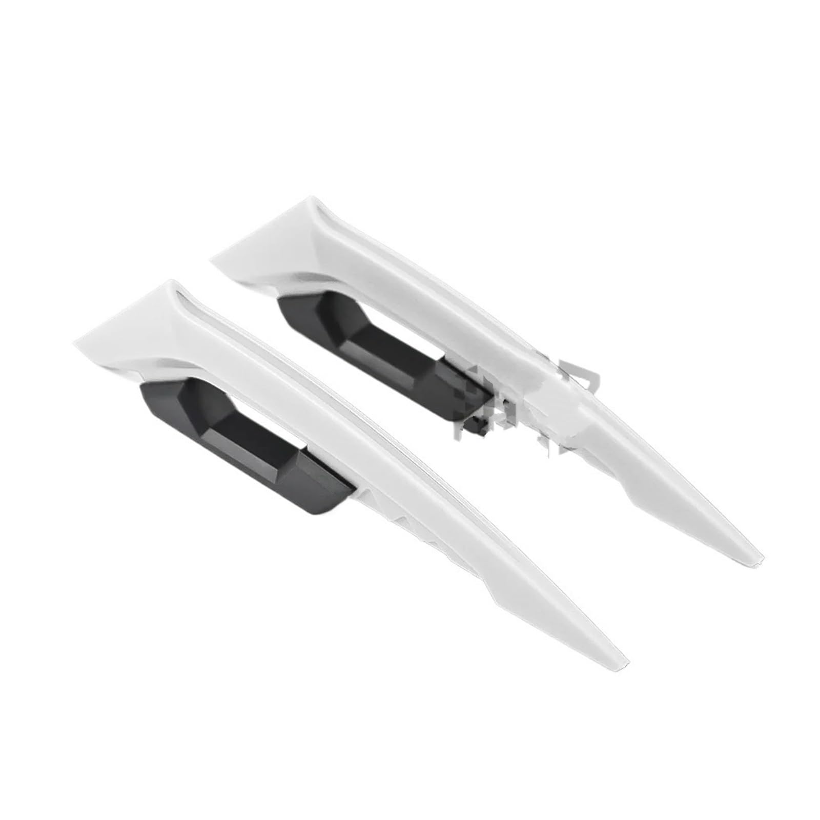 motorradspoiler Für Yamaha Für Suzuki Motorrad Vorderseite Spoiler Motorrad Vorderseite Spoiler Aerodynamische Flügel Set Zubehör Moto(White) von DXLSAEU