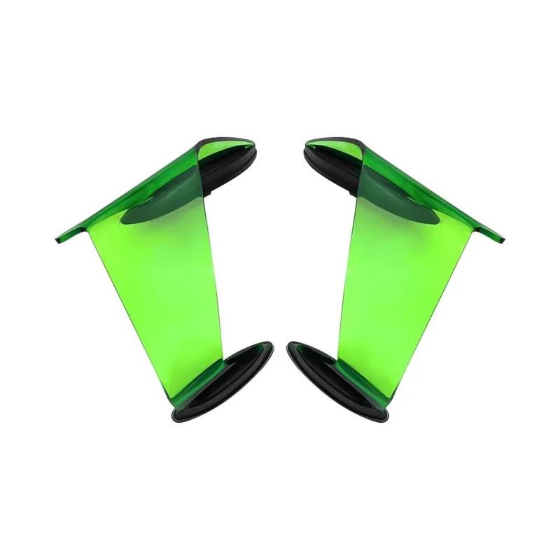 motorradspoiler Für ZX-10R 2022 2023 2024 Motorrad Verkleidung Feste Wind Flügel Spoiler Teile Pneumatische Flügel Kit(Green) von DXLSAEU