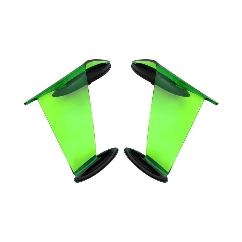 motorradspoiler Für ZX-10R 2022-2024 Verkleidungsseite Fixed Wing Motorradzubehör Aerodynamische Winglet Gugelflügel Spoile(Green) von DXLSAEU