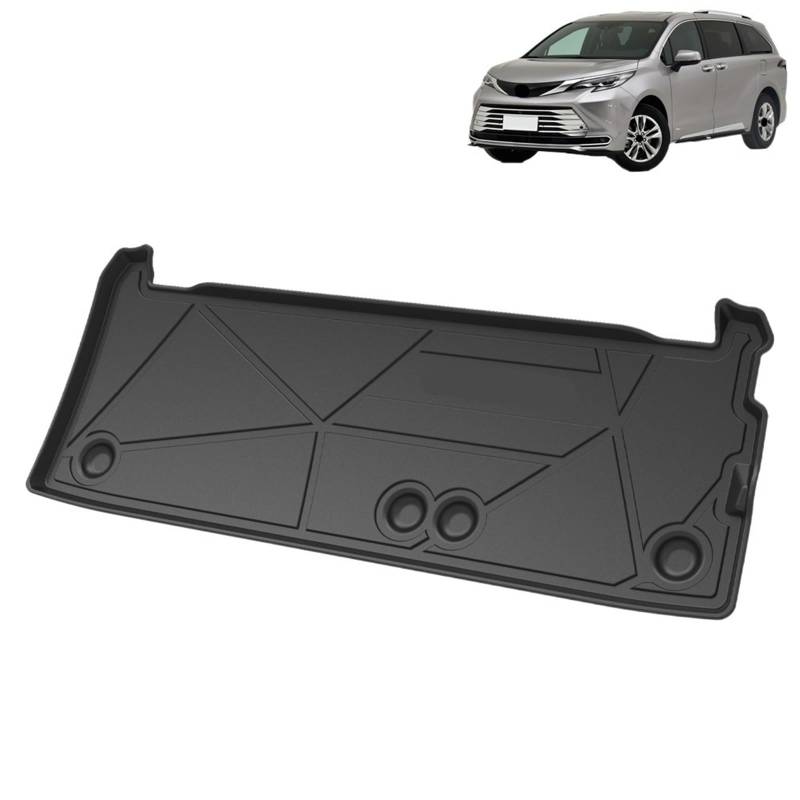 Auto Zubehör Cargo Liner Allwetter TPE Kofferraummatten Boot Tray Kofferraum Teppich Kompatibel Mit T0yota Sienna 2021-2022(For Sienna 21-22B) von DXLZKCMRV