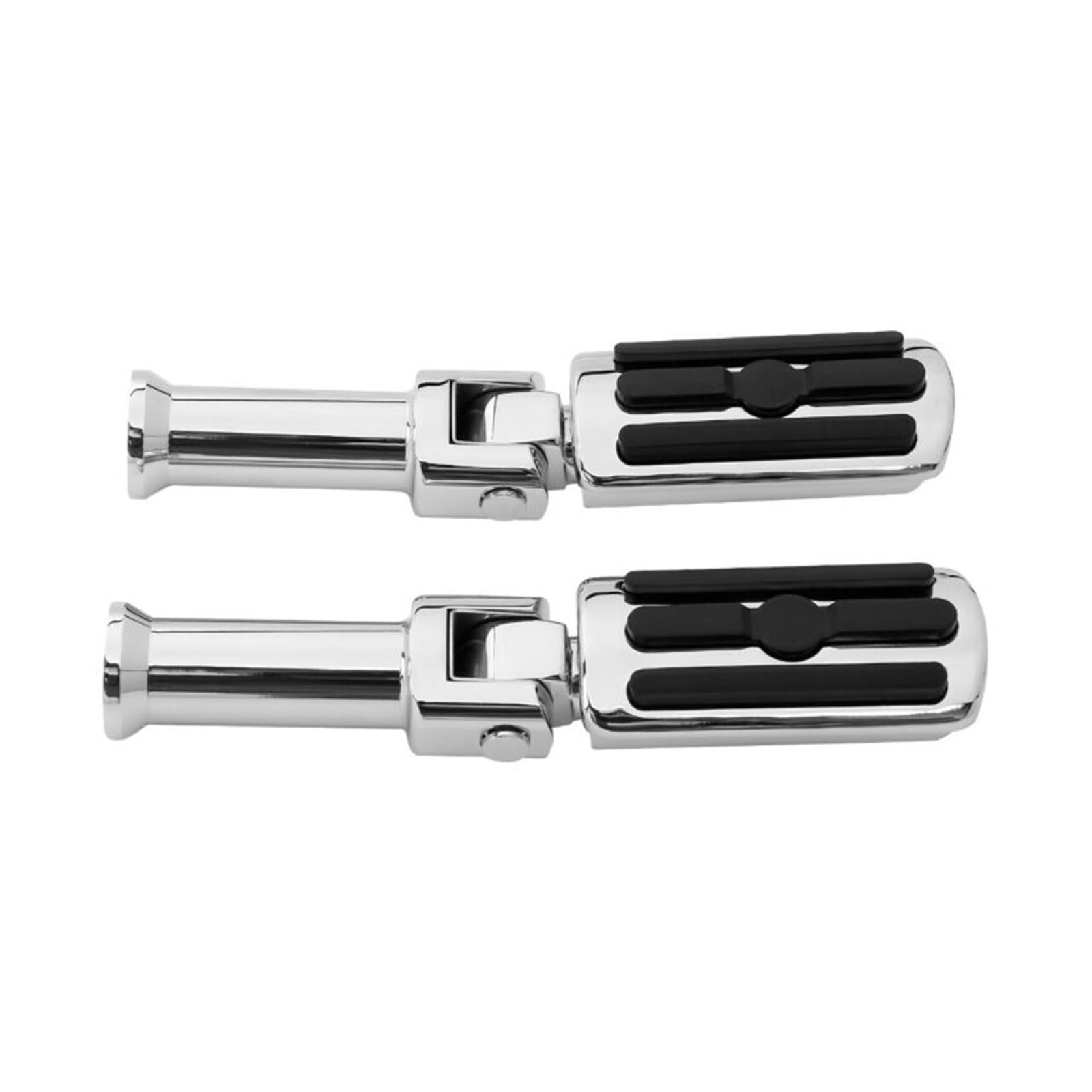 Motorcycle Rear Passenger Foot Pegs W/Brackets Compatible With Harley Softail Street Fat Bob 18-20(One Set Chrome) von DXLZKCMRV