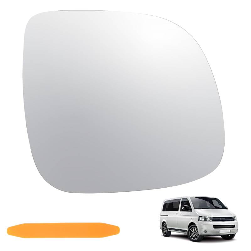 DXiongW Spiegelglas Ersatz für VW T5 2010-2015 T6 2016-2012 Transporter Caravelle Multivan Amarok Rechts Fahrerseite Beheizbar Außenspiegel Asphärisch Umkehrlinse Rückfahrglas Seitenspiegelglas Rechts von DXiongW