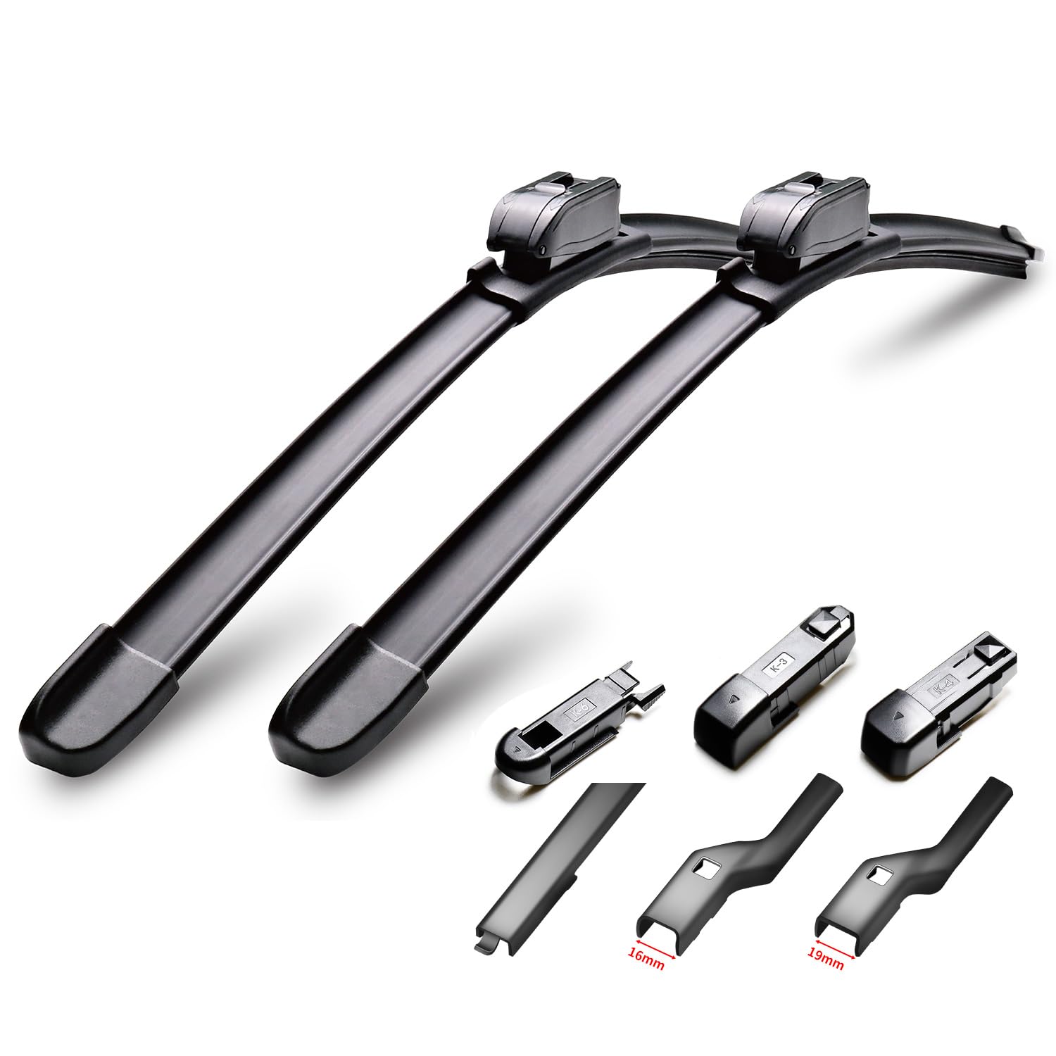 Scheibenwischer, 55,9 cm + 55,9 cm Wischerblätter für Chevrolet Tahoe 2007–2019, Cadillac Escalade 2008–2023, Honda Ridgeline 2009–2014 Ganzjahres-Wischerblätter (2 Stück) von DYNOELS