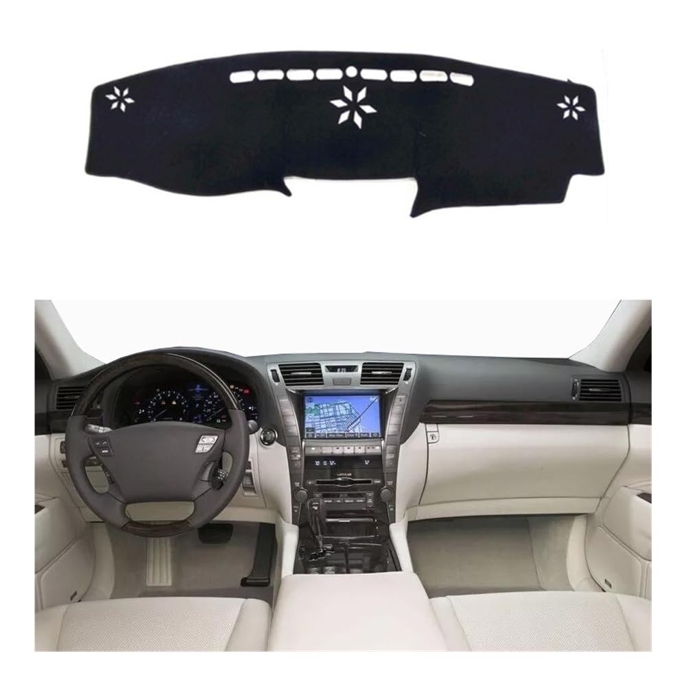 Auto Auto Innere Dashboard Abdeckung Dashmat Pad Teppich Dash 2 Schichten LHD RHD Für Lexus Für LS460 LS460L LS600L LS460H LS600H 2006-2011 Dashmat Pad von DYOG