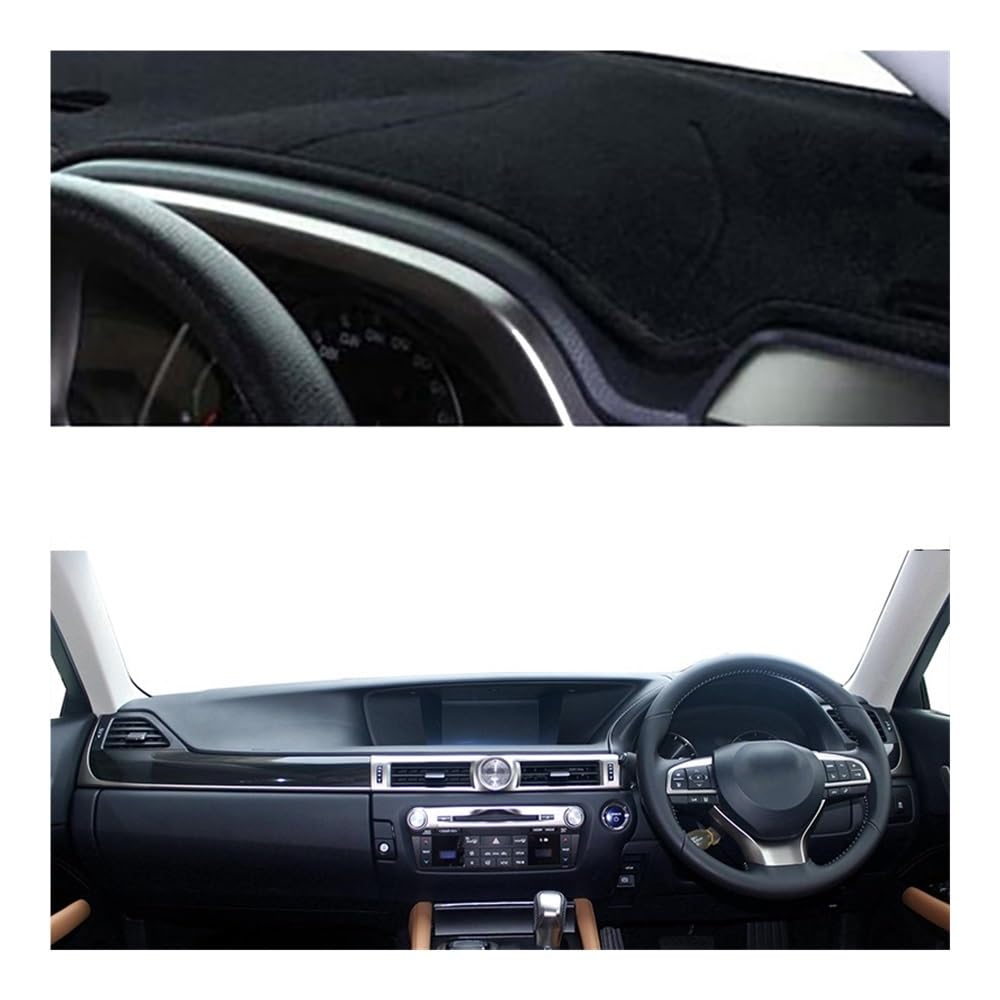 Auto Dashboard Abdeckung Dash Board Matte Innen Dash Board Protecter Abdeckungen Für Lexus Für GS GS250 GS350 GS300h GS400h GS450h L10 2012-2020 Dashmat Pad von DYOG