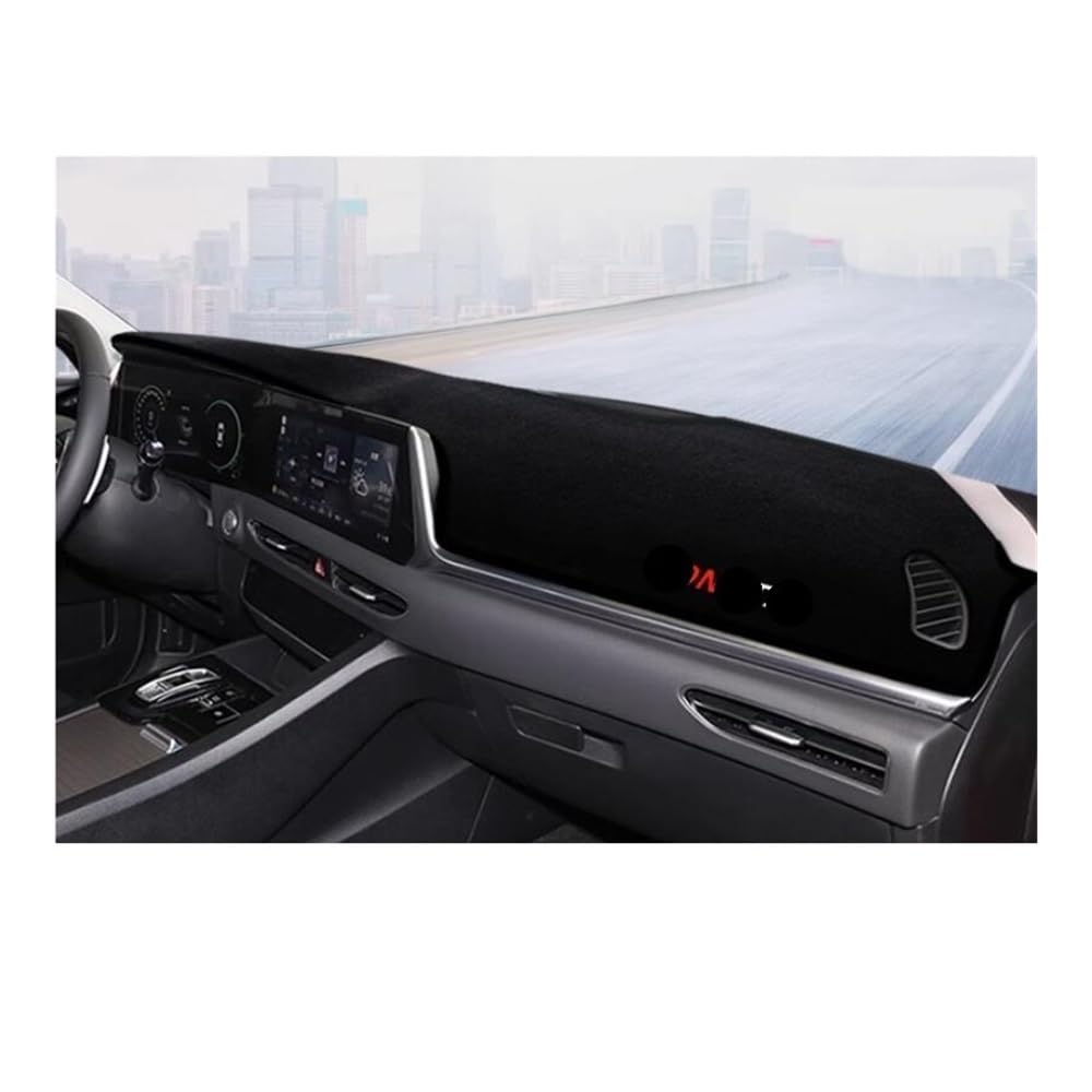 Auto Dashboard Abdeckung Dashboard Dekorative Kissen Innen Dash Board Protecter Abdeckungen Für Hyundai Für Sonata VIII Dashmat Pad von DYOG