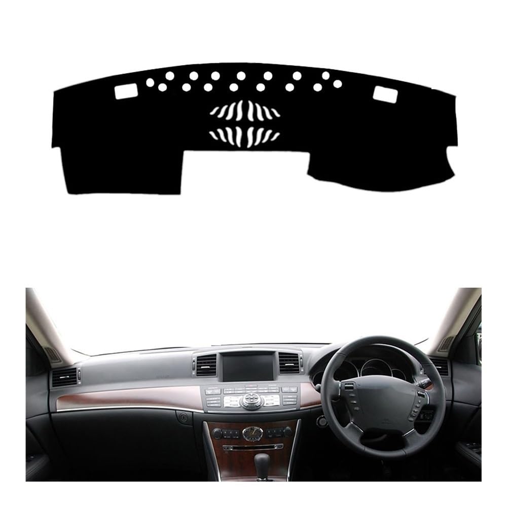 Auto Dashboard Abdeckung Innen Dash Board Protecter Abdeckungen Dashboard Teppich Für Infiniti Für M35 45 2004-2009 Dashmat Pad von DYOG