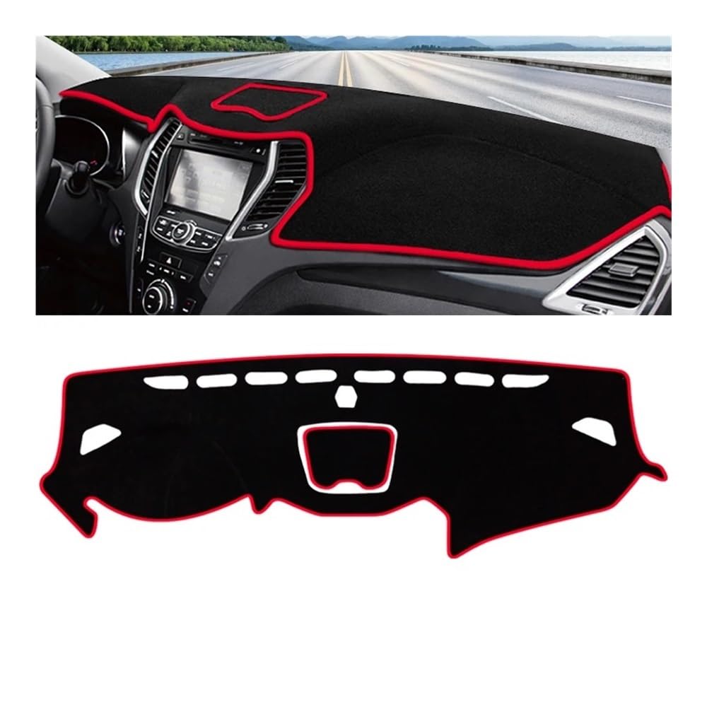 Auto Dashboard Abdeckung Instrument Panel Teppiche Innen Dash Board Protecter Abdeckungen Für Hyundai Für Santa Fe 3 2013 2014 2015 2016 2017 Dashmat Pad von DYOG