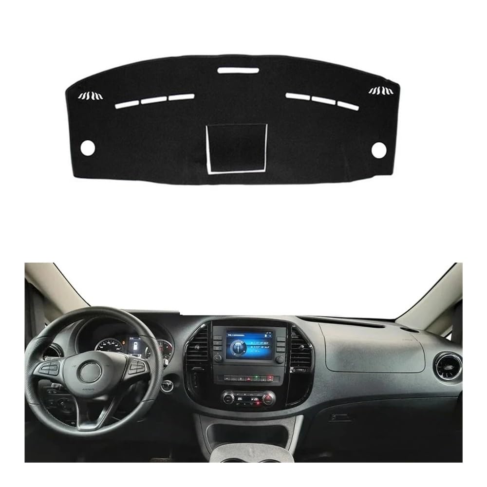 Auto Innere Dashboard Abdeckung Dashboard Dekorative Kissen Innen Dash Board Protecter Abdeckungen Für Benz Für Vito III (W447) 2015-2021 Dashmat Pad von DYOG