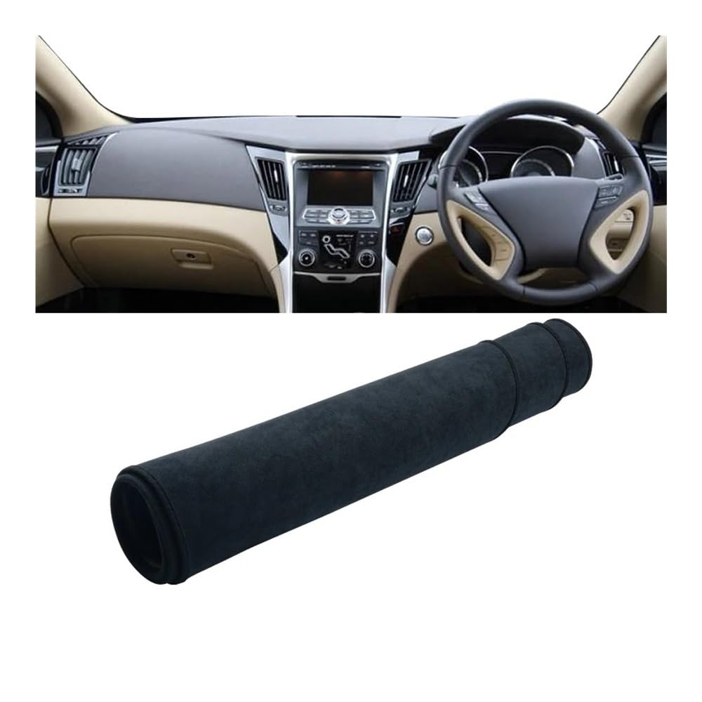 DYOG Auto Armaturenbrett Matte Armaturenbrett Dekorative Kissen Armaturenbrett Teppich Zubehör Für Hyundai Für Sonata I45 2010 2011 2012 2013 2014 Dashmat Pad von DYOG