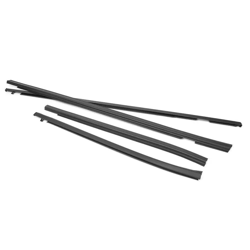 DYOG Autofenster Zierleiste 4PCS Auto Äußere Fenster Gummi Dichtungs Tür Streifen Abdichtung Gürtel Moulding Trim Für FIT Für Jazz Für Hatchback GD1 GD3 2003-2007 von DYOG