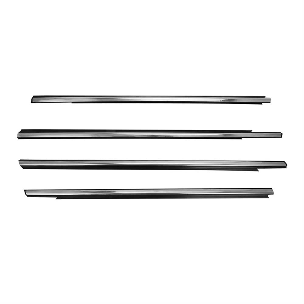 DYOG Autofenster Zierleiste 4PCS Auto Fenster Dichtungs Seite Tür Äußere Dichtung Moulding Trim Für Peugeot 301 2013-2017(Chrome) von DYOG