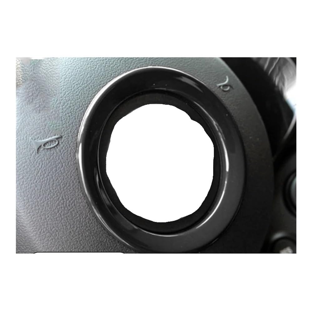 DYOG Dekorative Innenbereich Zubehör Auto Lenkrad Ring ABS Kunststoff Dekorative Abdeckung Innen Modifikation Zubehör Für Smart 453 Für Fortwo Für Forfour(Black) von DYOG