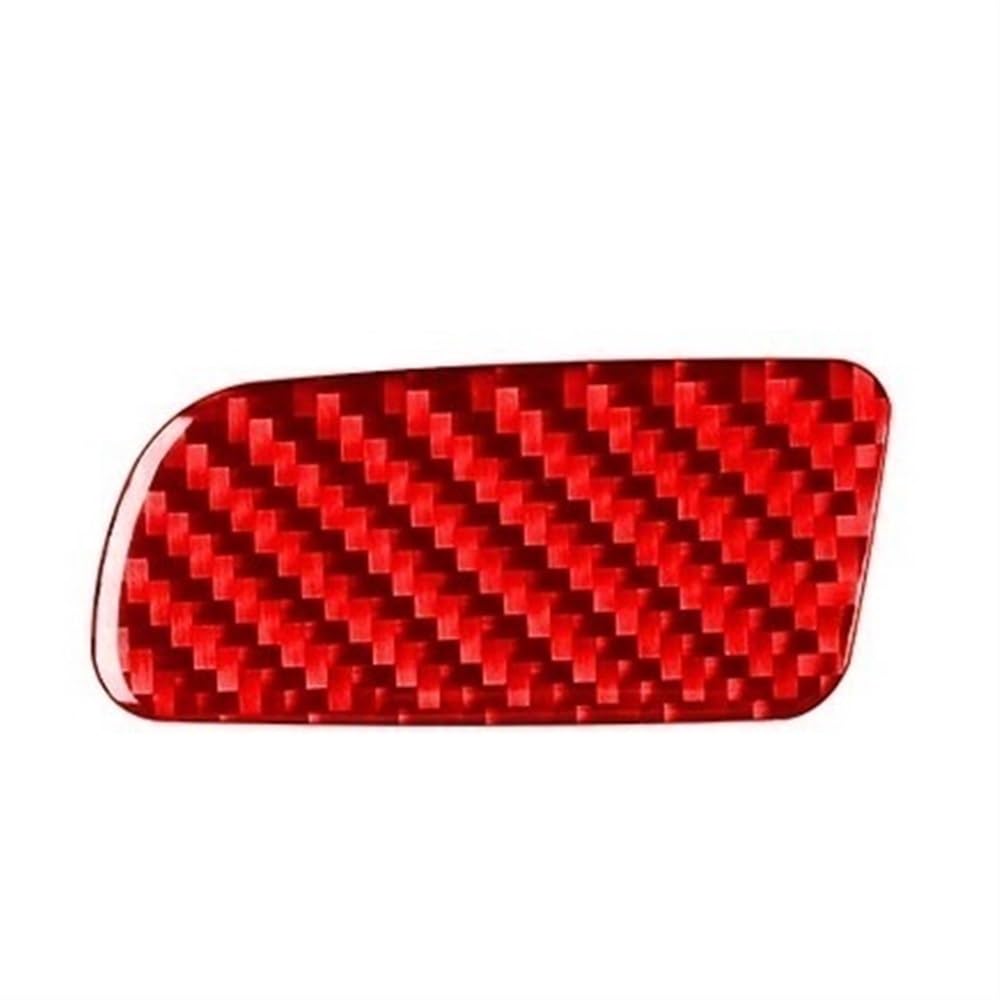 DYOG Dekorative Innenbereich Zubehör Für Accord 2014-2017 Carbon Fiber Co-Pilot Handschuhfach Griff Panel Trim Abdeckung Auto Innendekoration Zubehör Aufkleber(Red Carbon Fiber) von DYOG