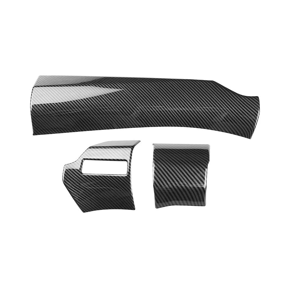 DYOG Dekorative Innenbereich Zubehör Für Note E13 2020-2023 ABS Schwarz Innen Center Streifen Panel Dekoration Abdeckung Trim Aufkleber Zubehör RHD(ABS Carbon Fiber) von DYOG